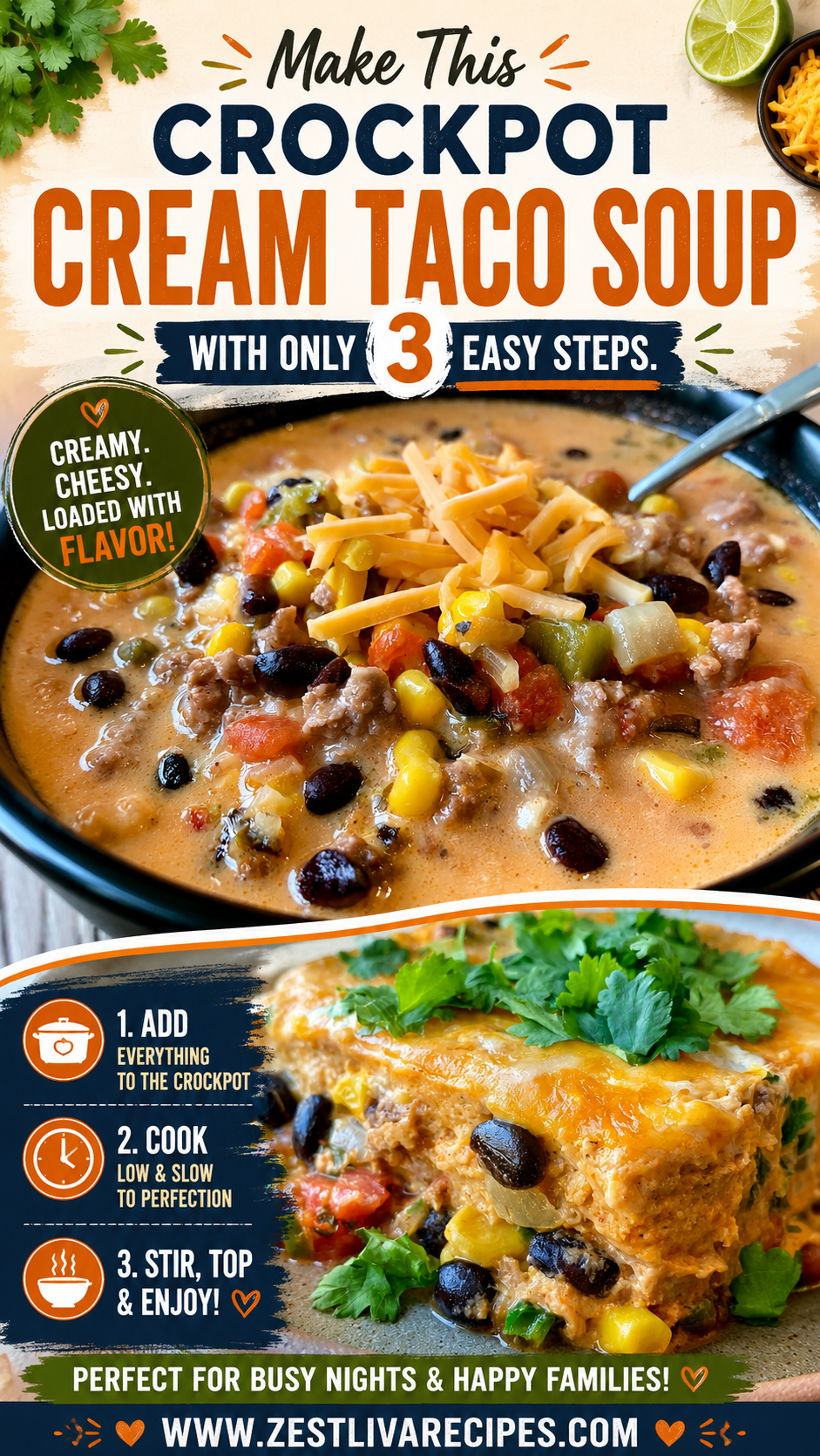 crockpot cream taco soup