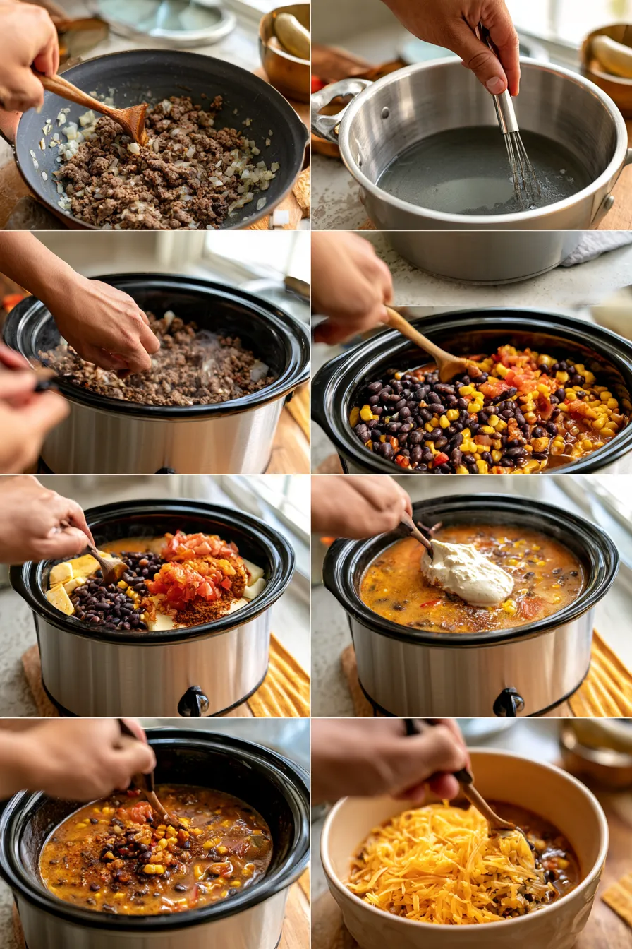 crockpot cream taco soup