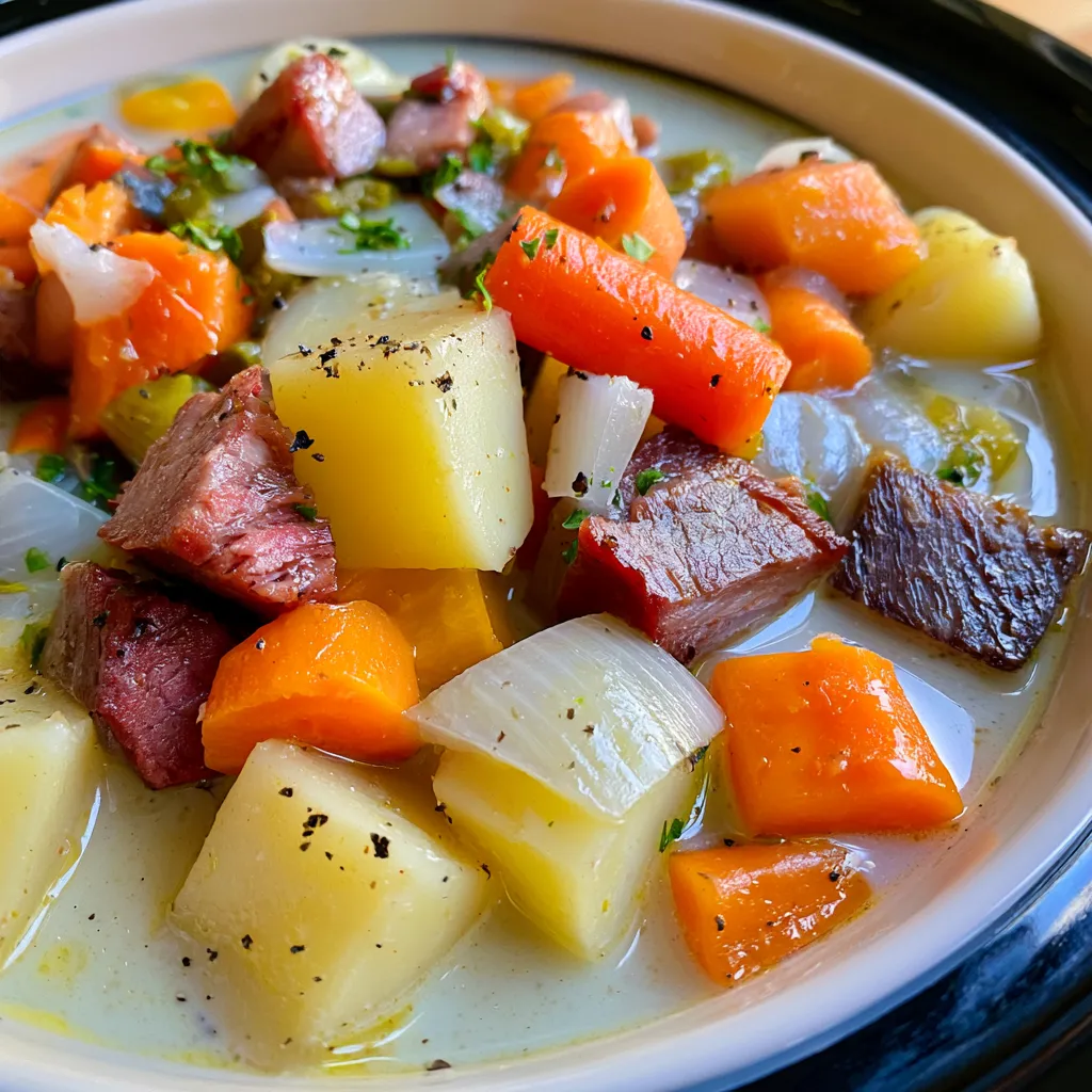 beef potato soup crock pot
