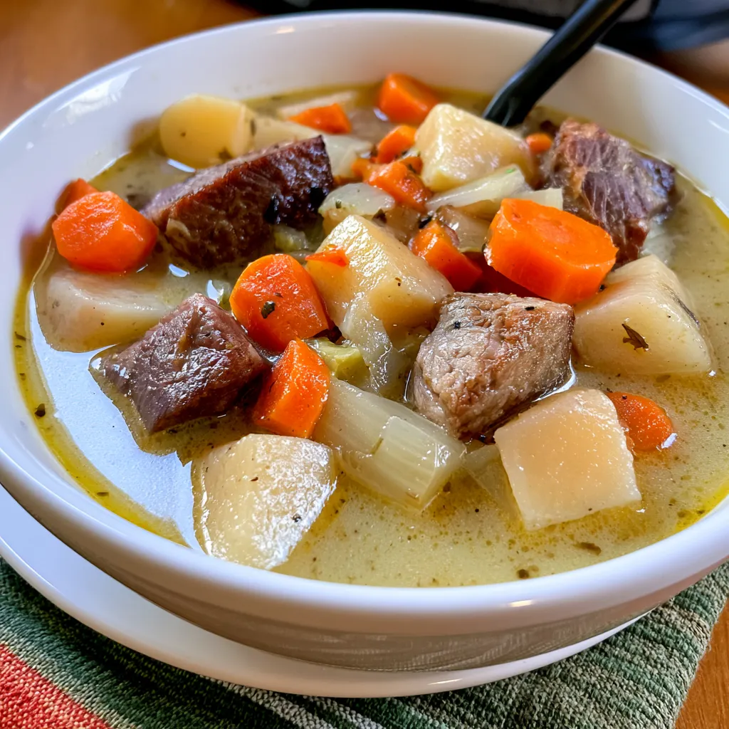 beef potato soup crock pot