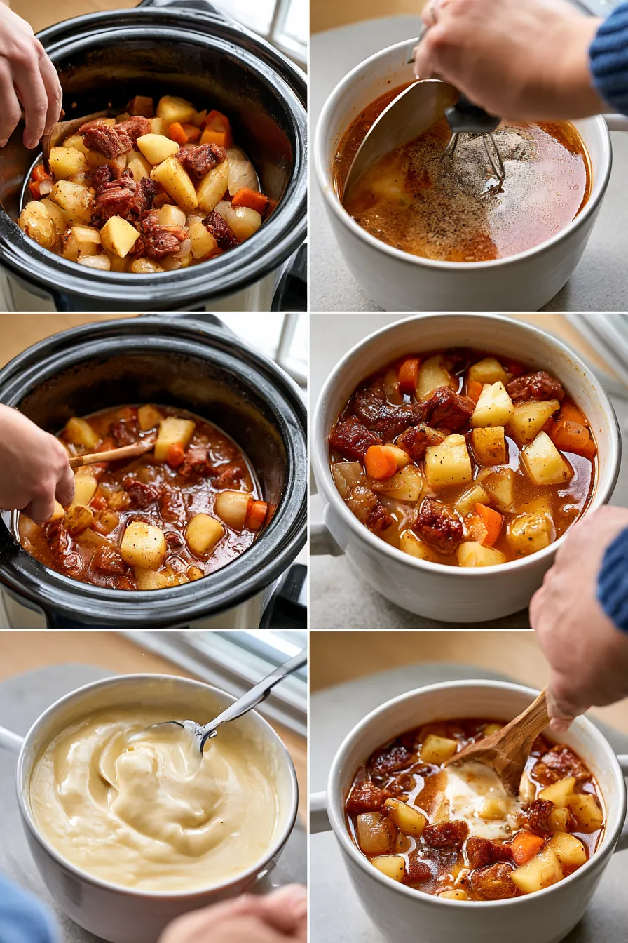 beef potato soup crock pot