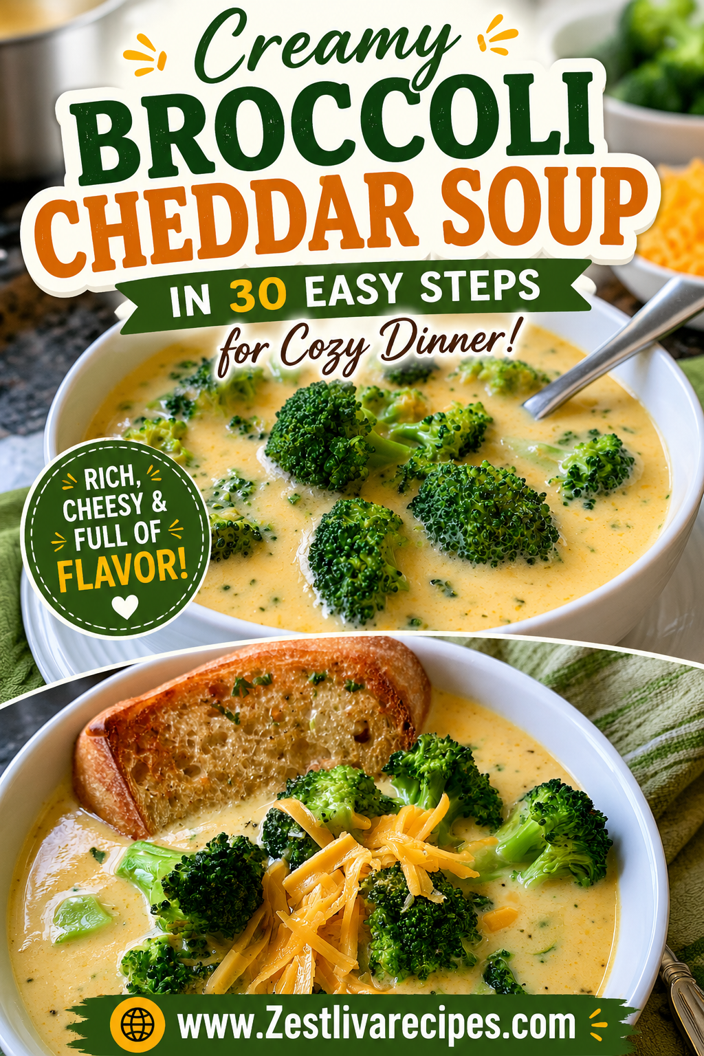 creamy broccoli cheddar soup