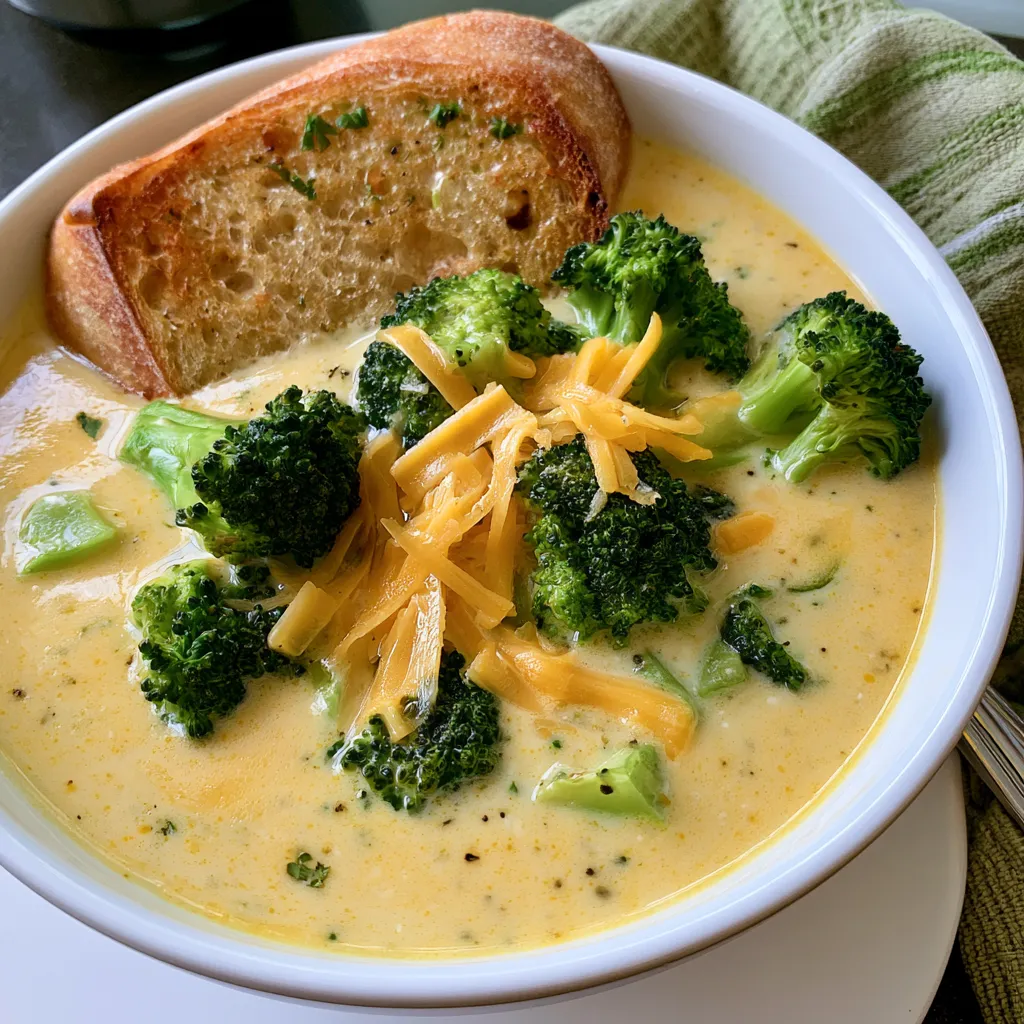 creamy broccoli cheddar soup