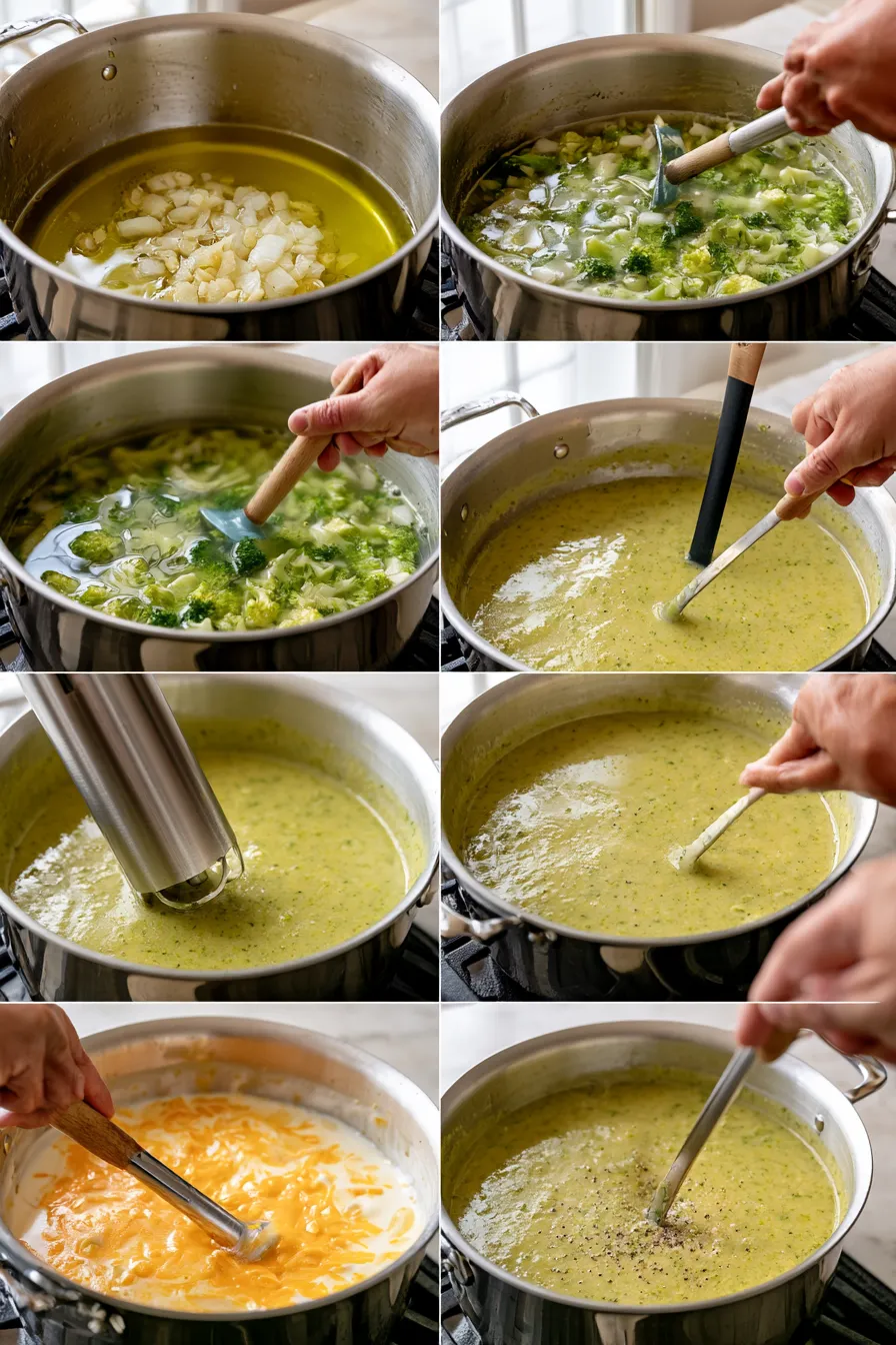 creamy broccoli cheddar soup