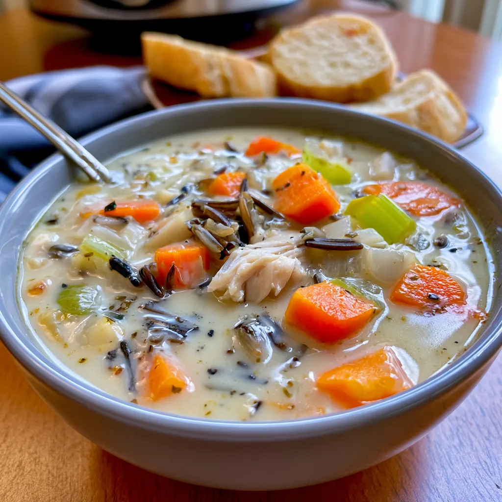 creamy chicken wild rice soup