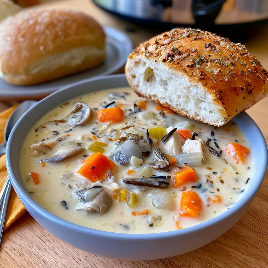 creamy chicken wild rice soup