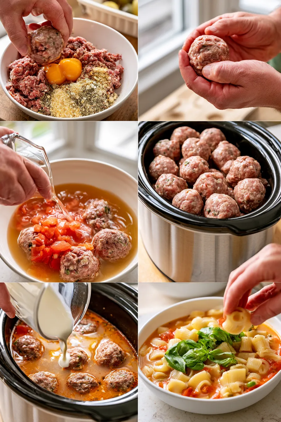 creamy italian meatball soup