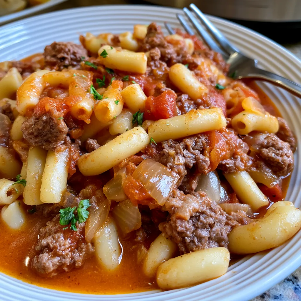 crock pot american goulash