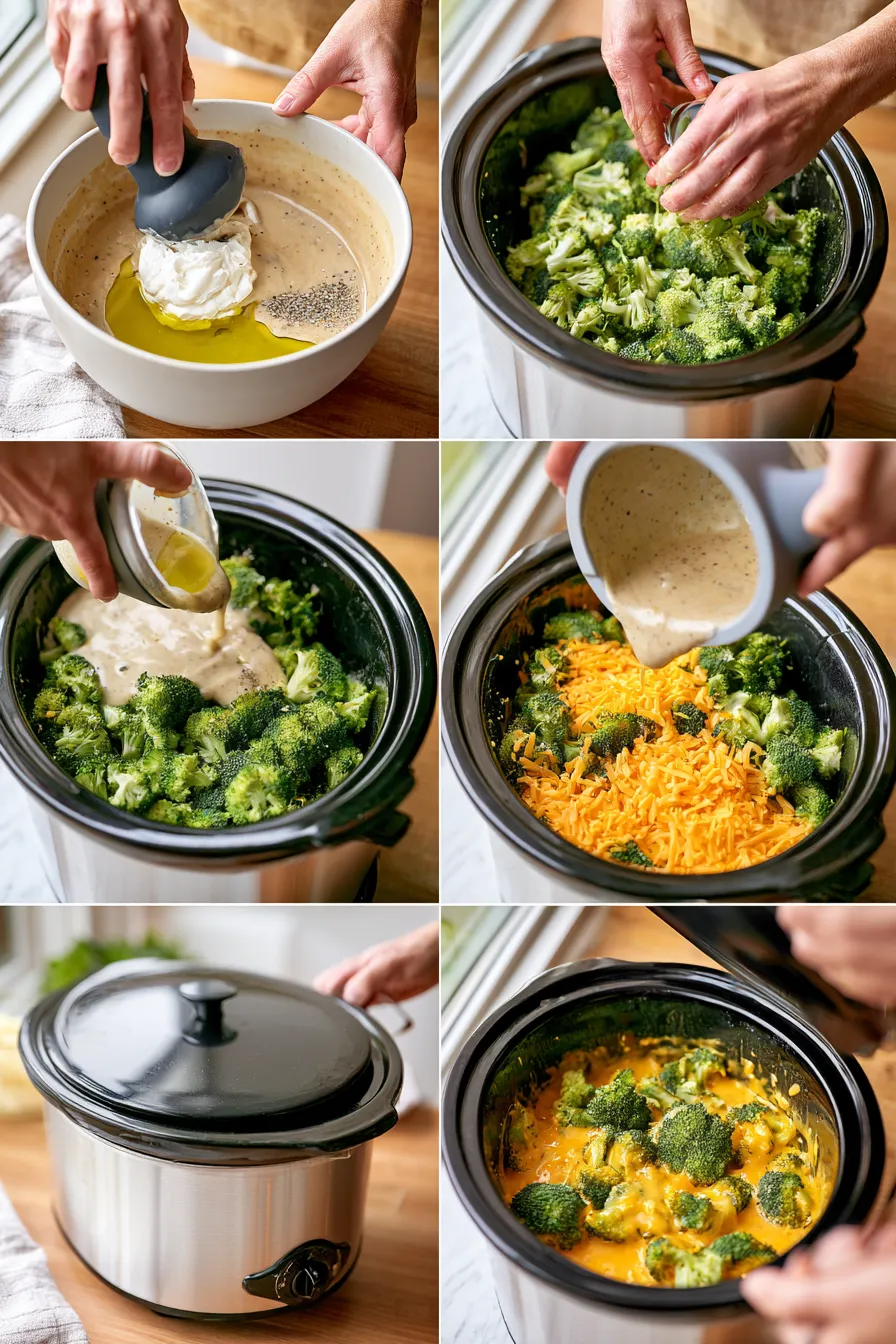 crock pot broccoli cheese casserole