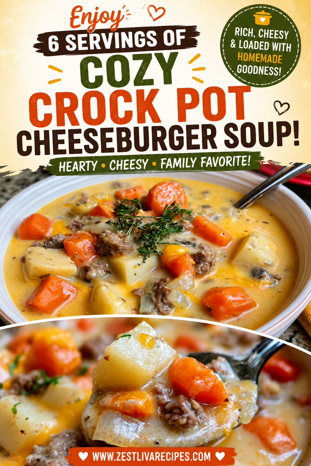 crock pot cheeseburger soup