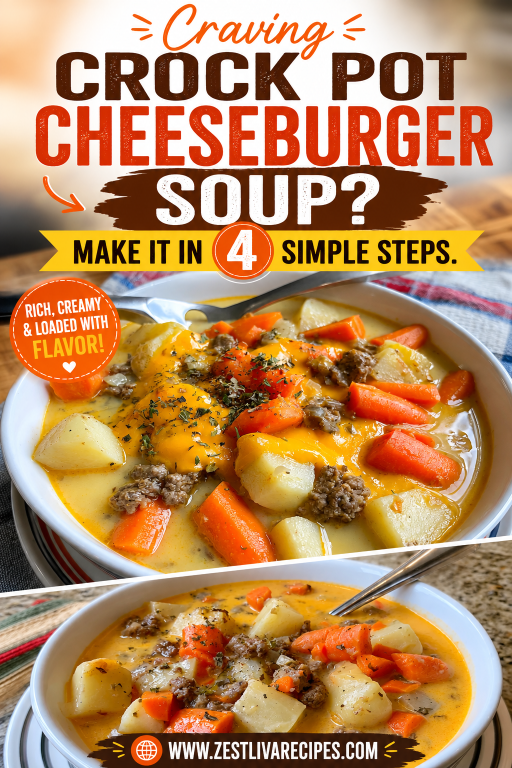 crock pot cheeseburger soup