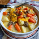crock pot cheeseburger soup