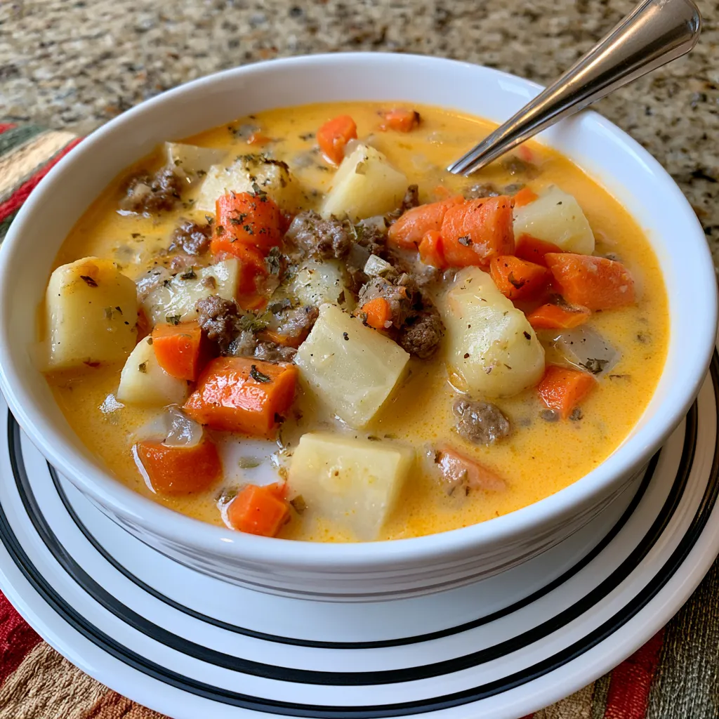 crock pot cheeseburger soup