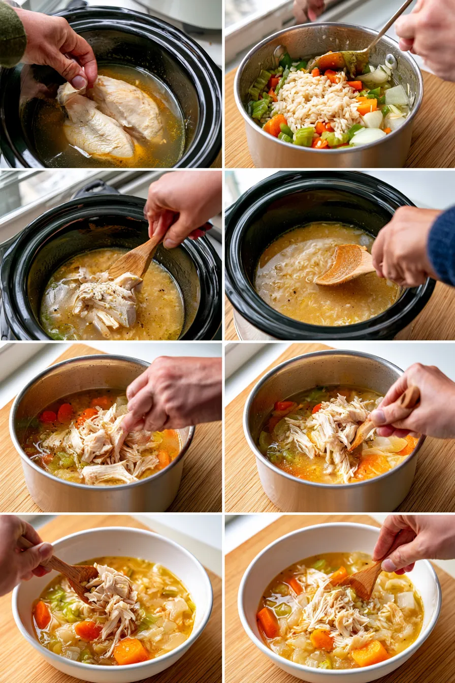crock pot chicken rice soup