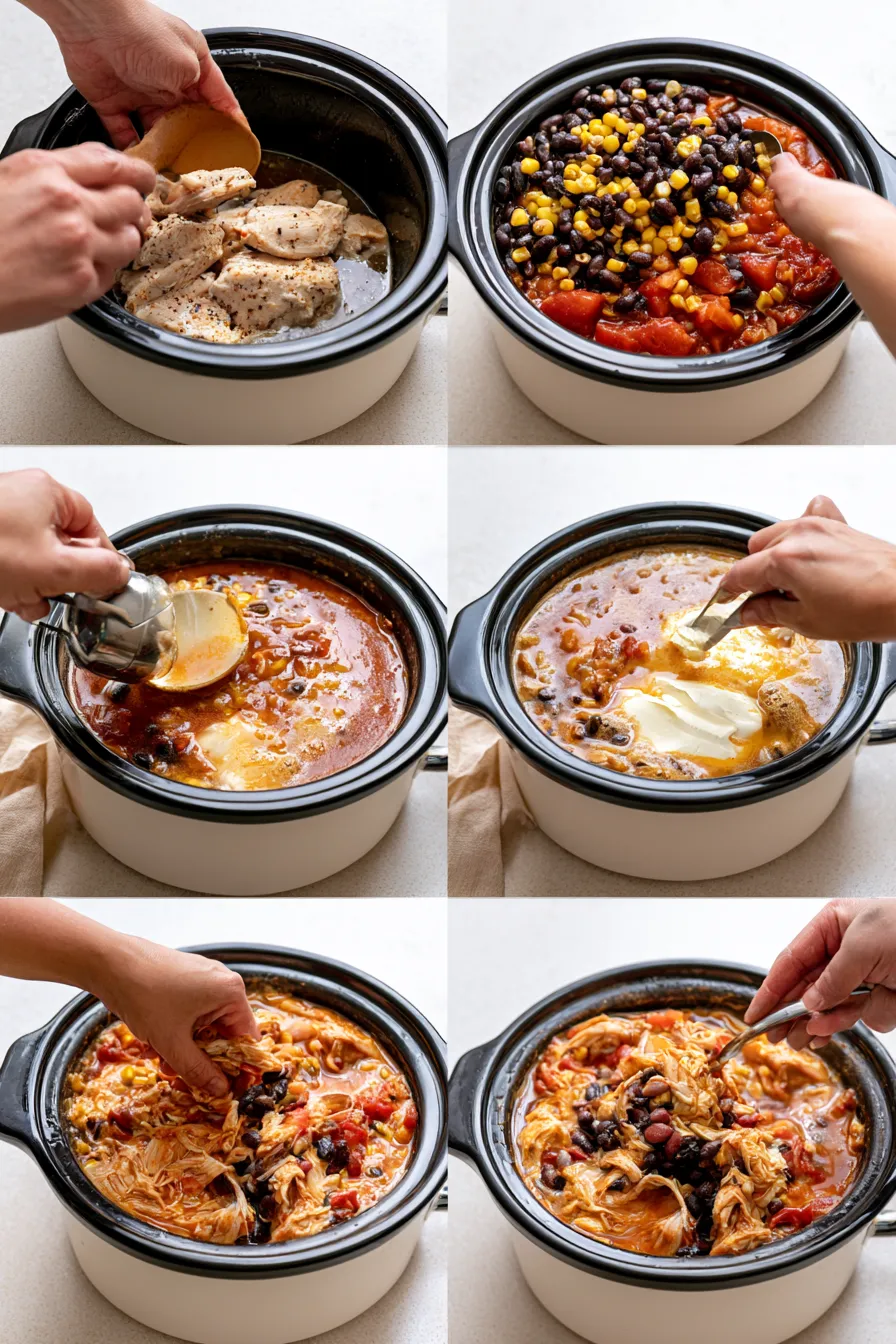 crock pot cream cheese chicken chili