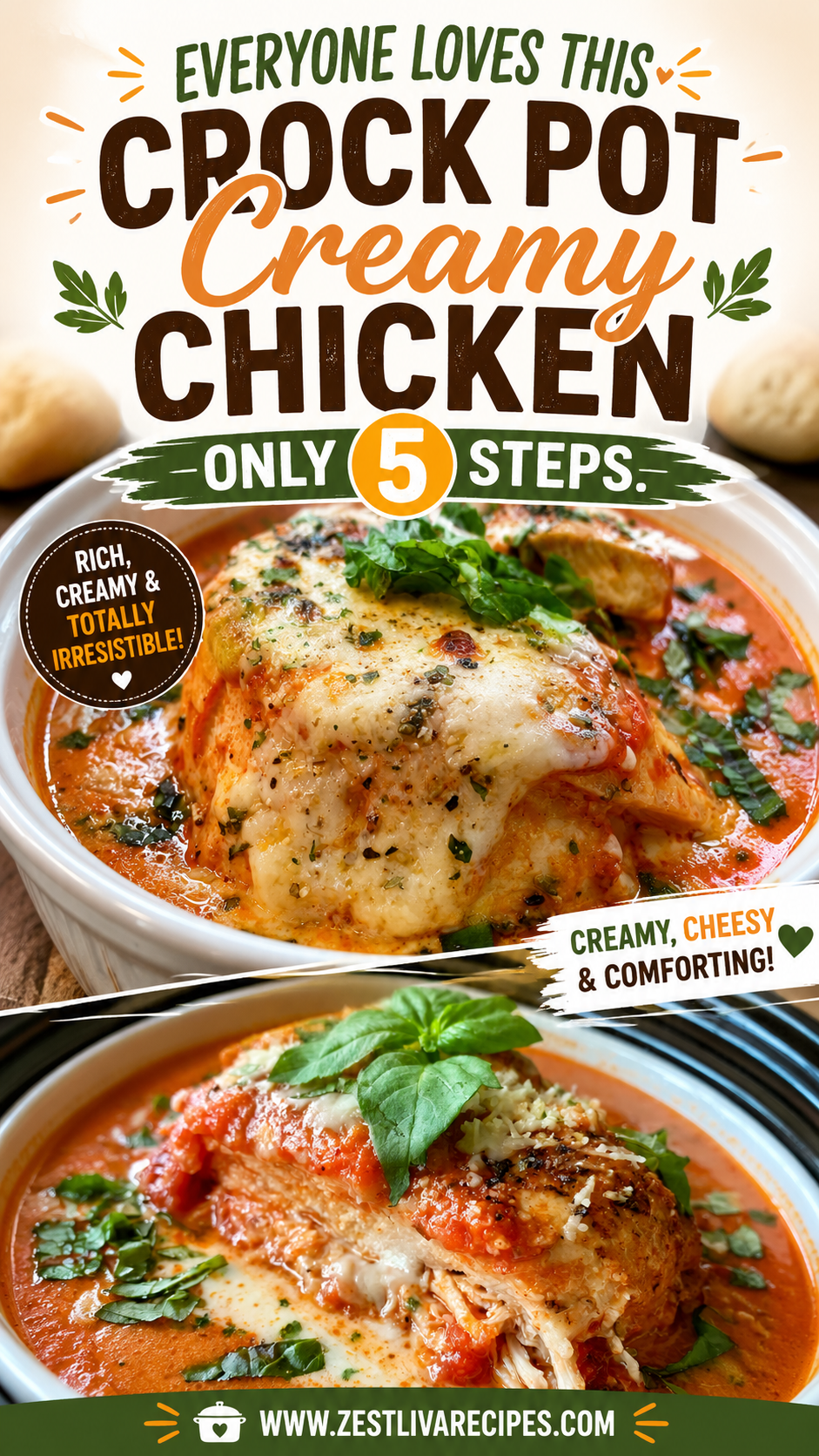 crock pot creamy chicken parmesan soup