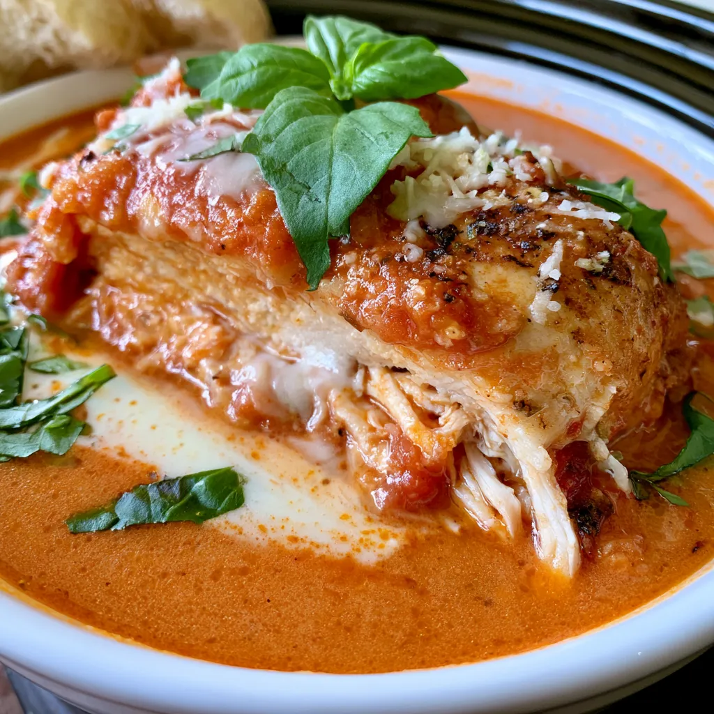 crock pot creamy chicken parmesan soup