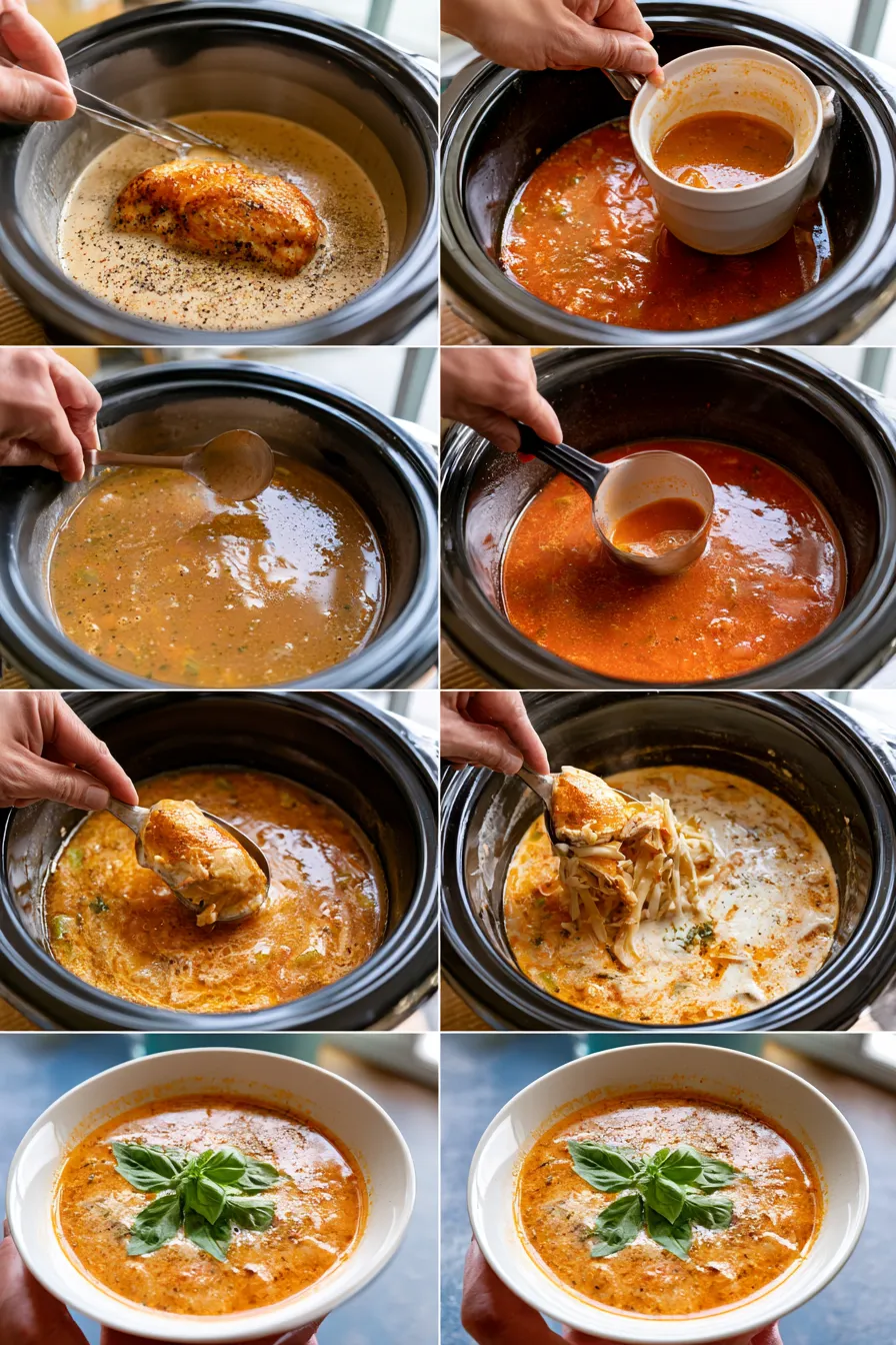 crock pot creamy chicken parmesan soup