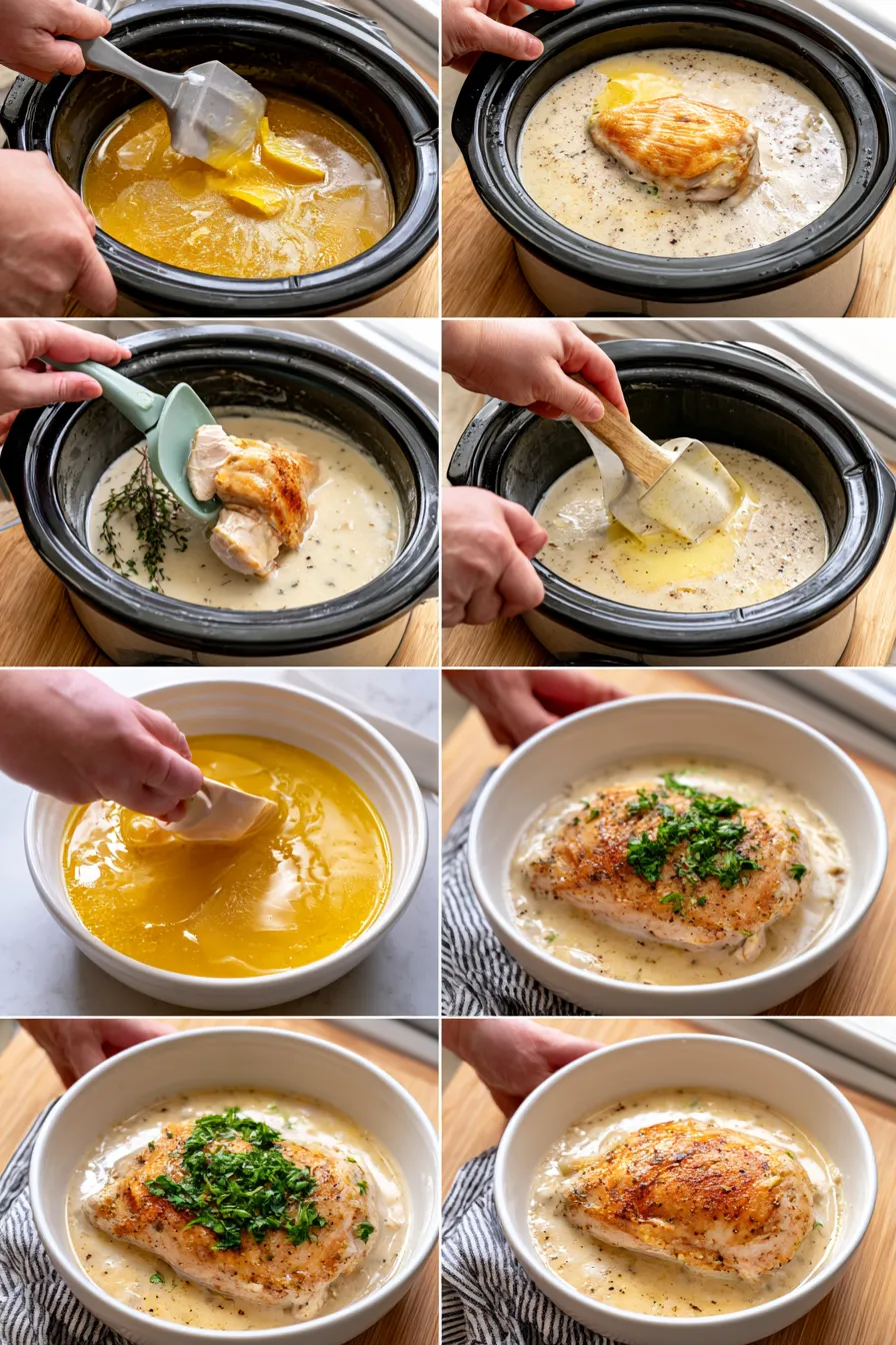 crock pot creamy lemon chicken breasts