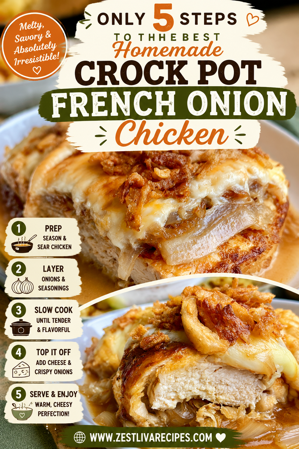 crock pot french onion chicken