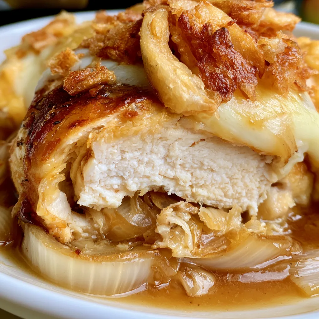 crock pot french onion chicken