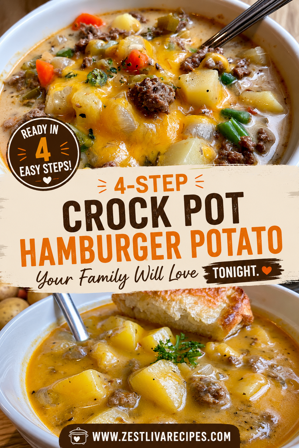 crock pot hamburger potato soup