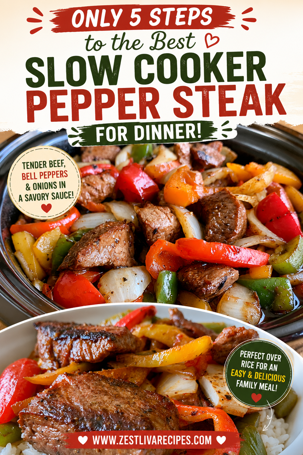 crock pot pepper steak