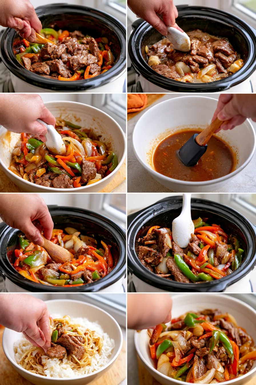 crock pot pepper steak