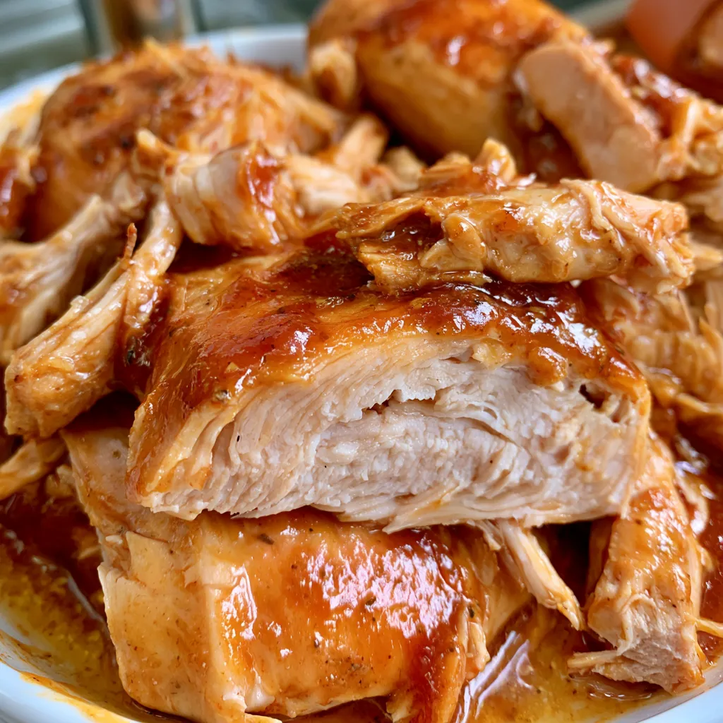 crock pot pulled bbq chicken