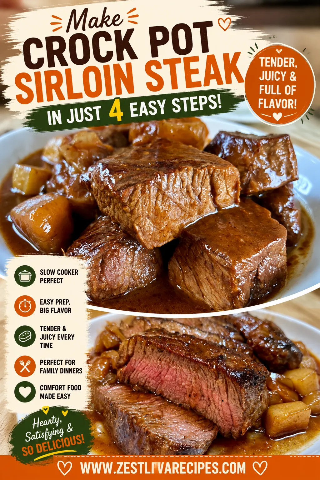 crock pot sirloin steak