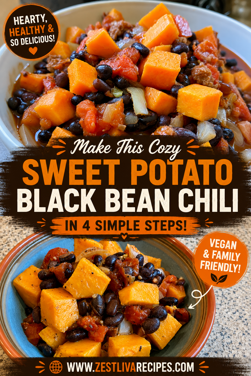 crock pot sweet potato bean chili