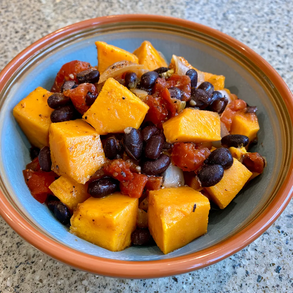 crock pot sweet potato bean chili
