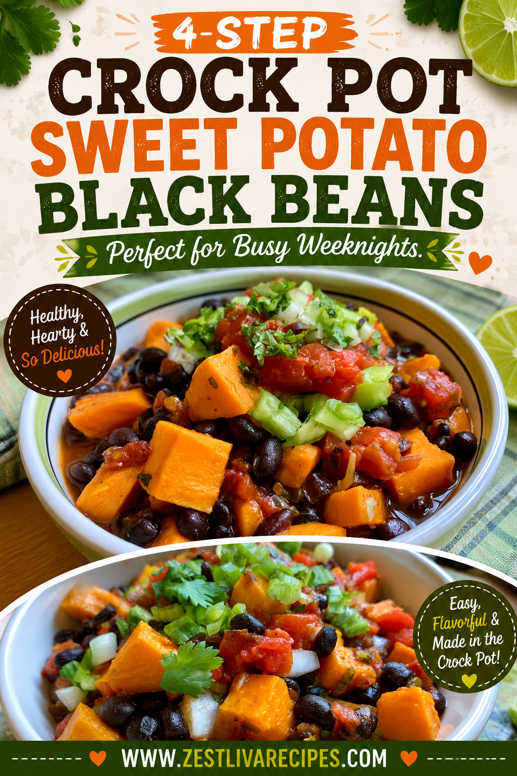 crock pot sweet potato black bean chili