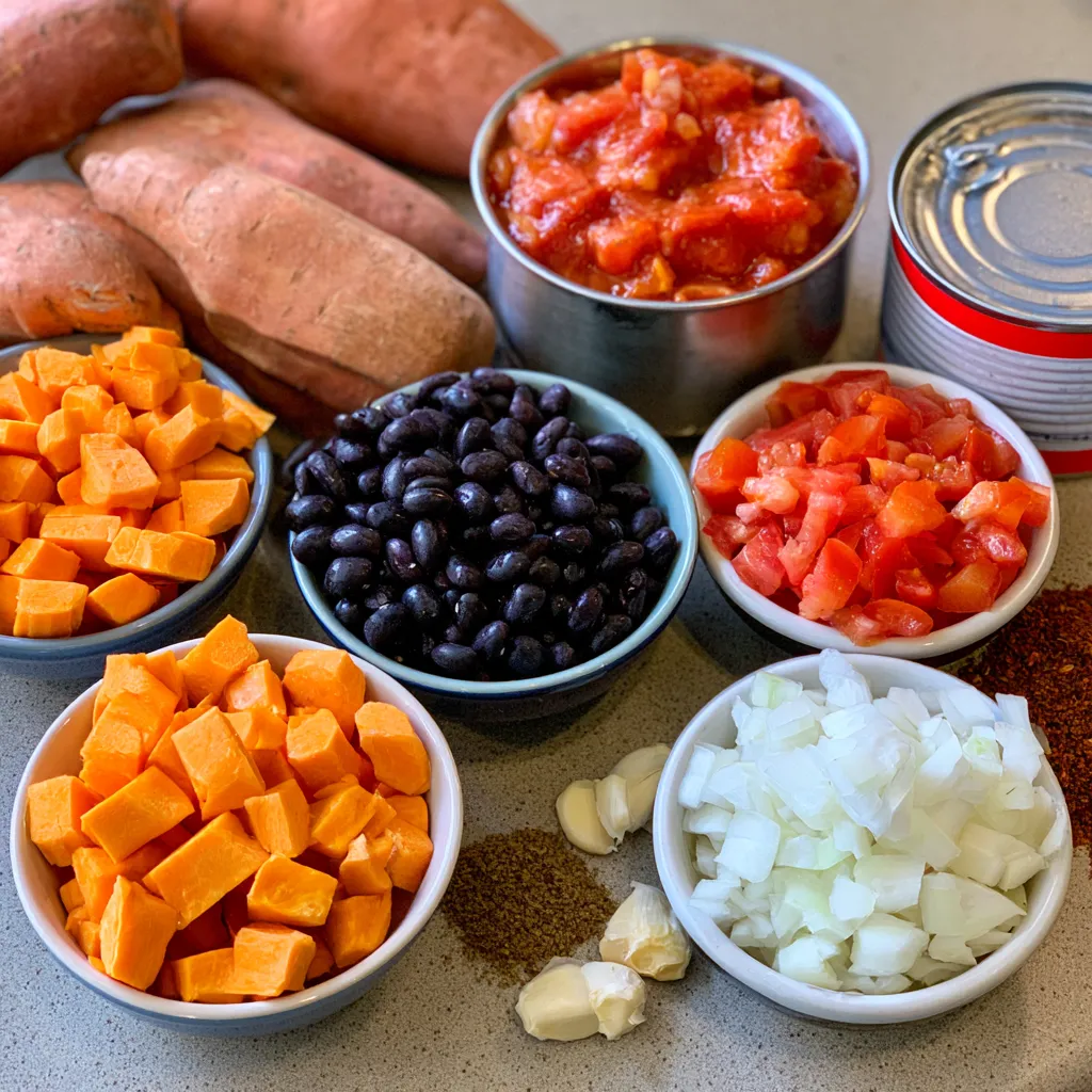 crock pot sweet potato black bean chili