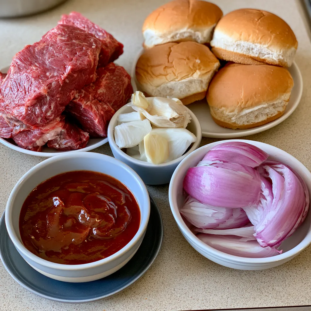 crockpot bbq beef sandwiches