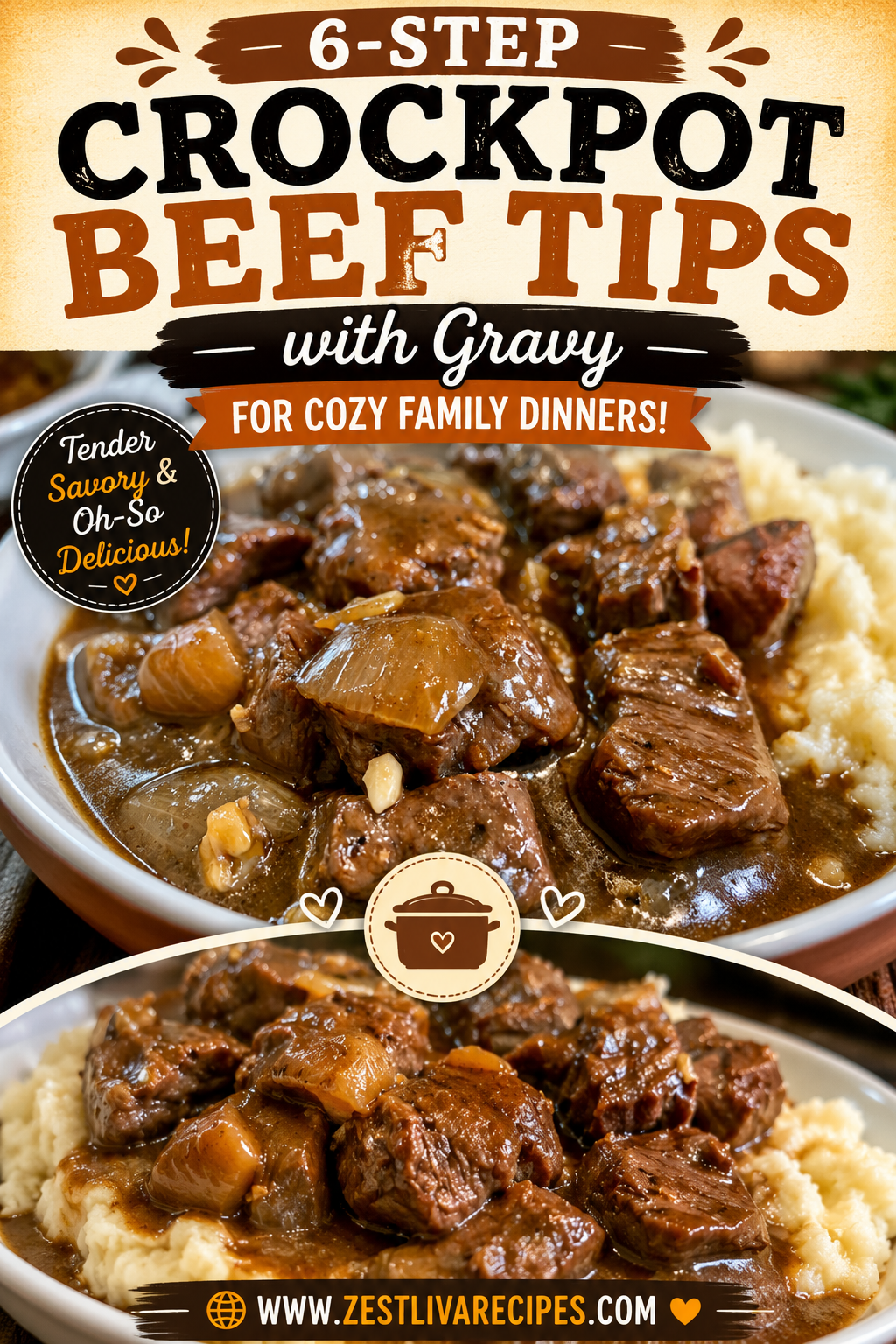 crockpot beef tips with gravy
