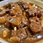 crockpot beef tips with gravy