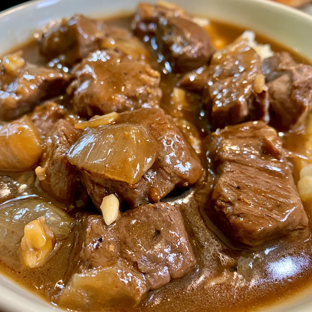 crockpot beef tips with gravy
