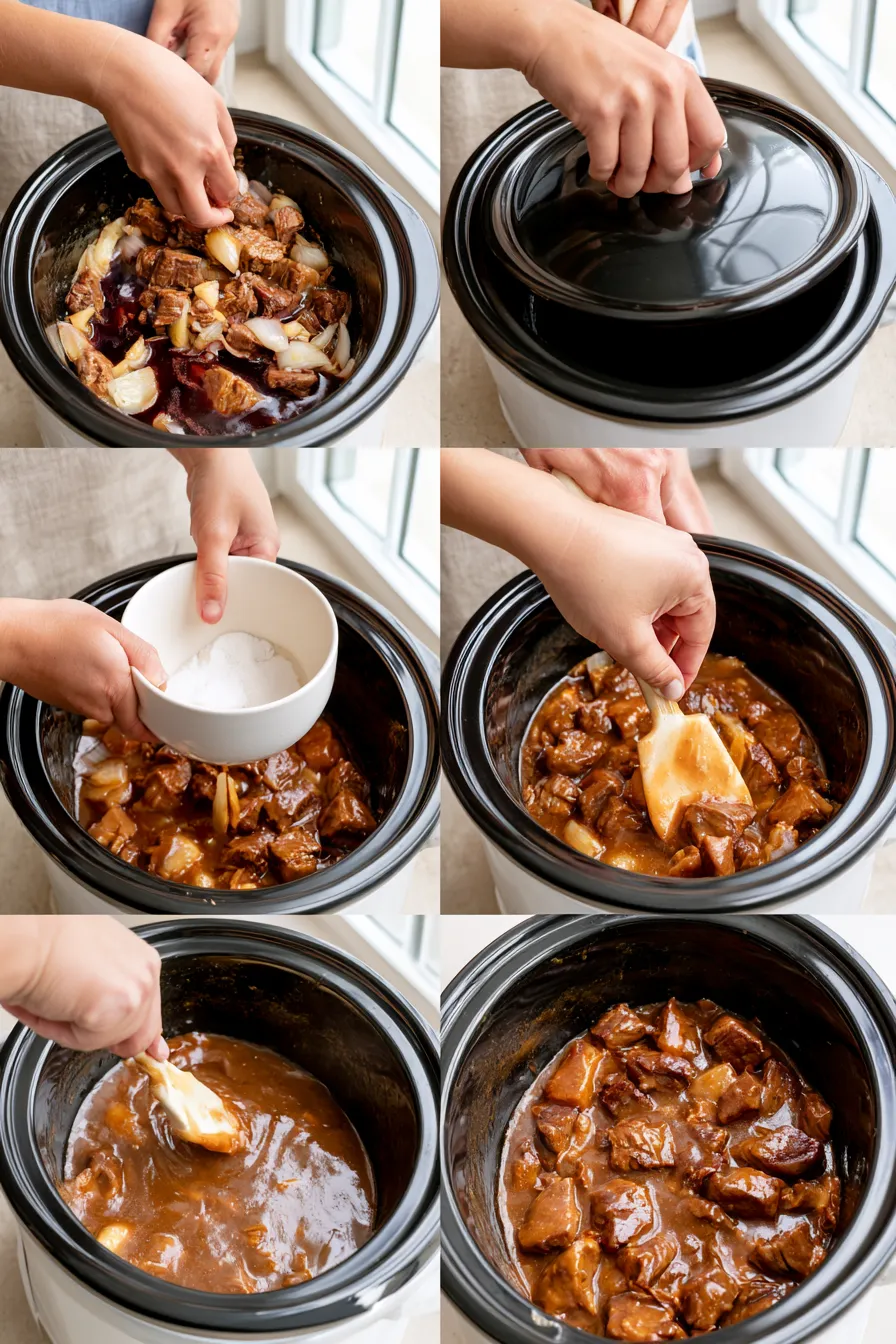 crockpot beef tips with gravy