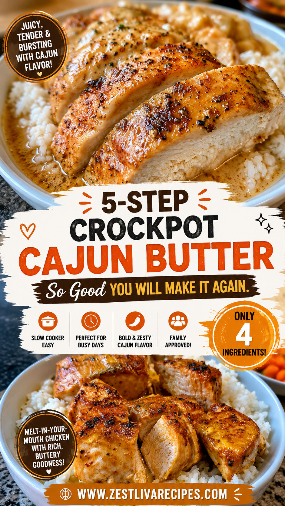 crockpot cajun butter chicken