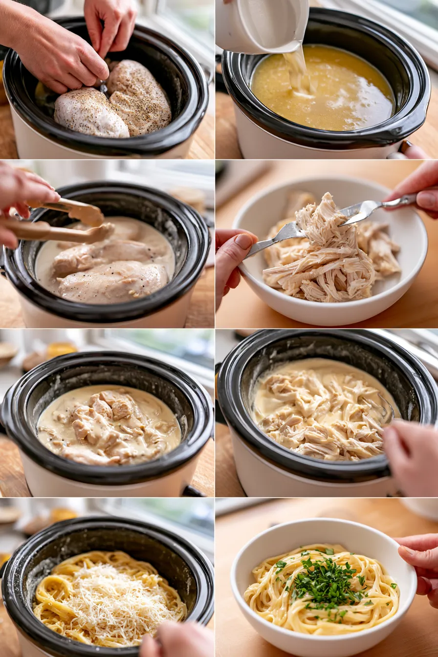 crockpot chicken alfredo