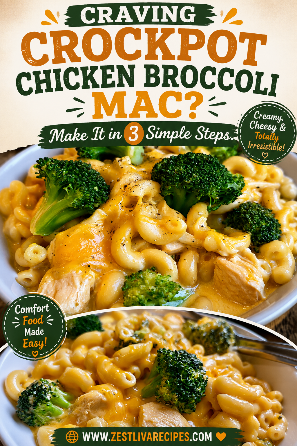 crockpot chicken broccoli mac and cheese