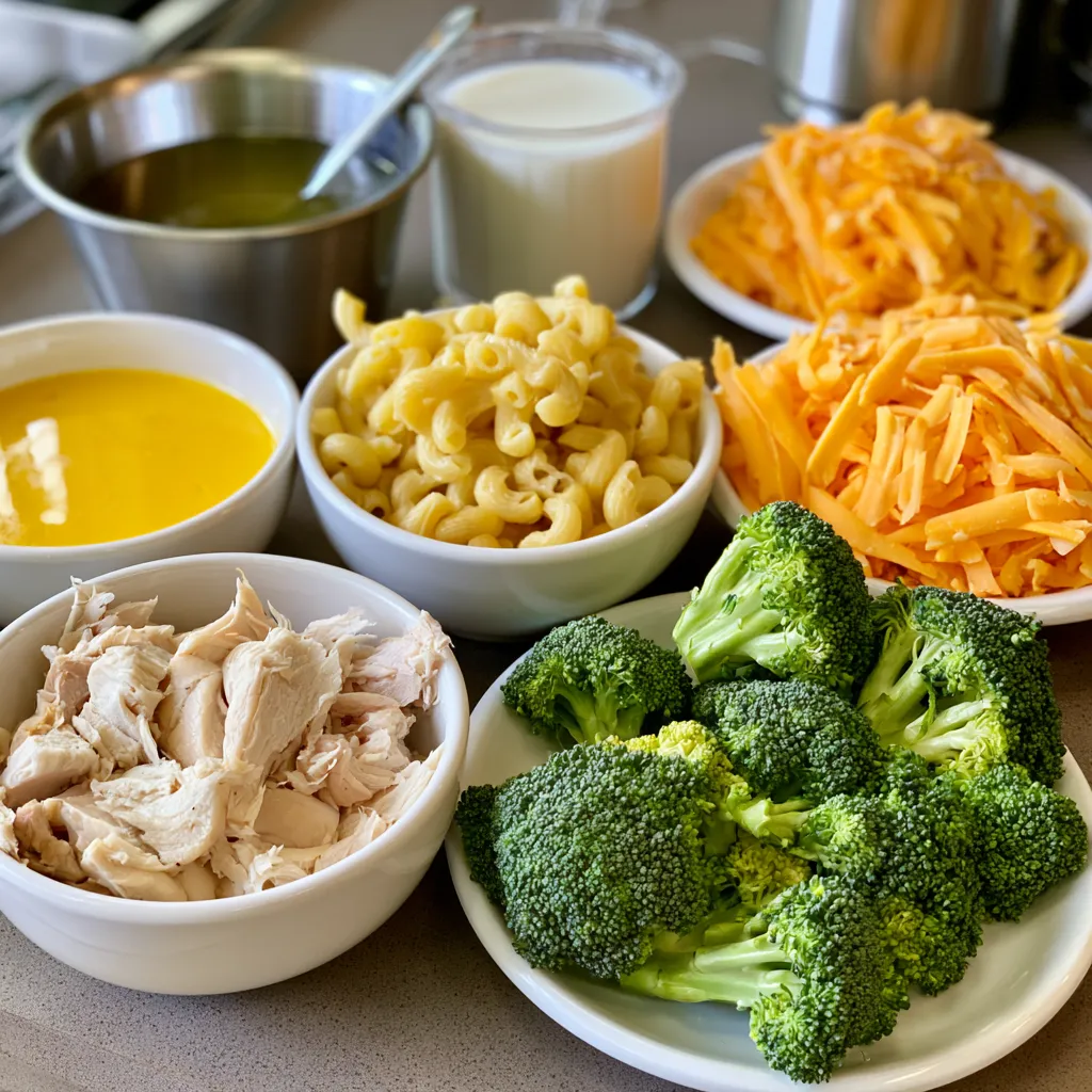 crockpot chicken broccoli mac and cheese