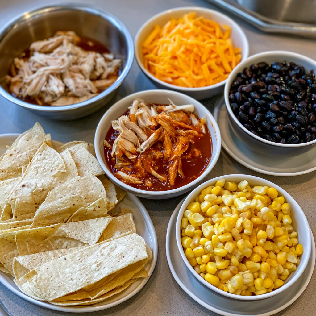 crockpot chicken enchilada casserole