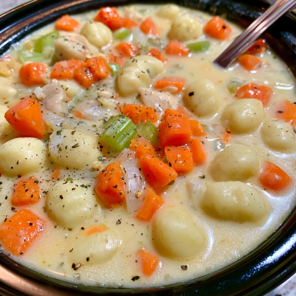 crockpot chicken gnocchi soup