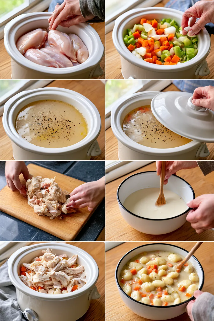 crockpot chicken gnocchi soup