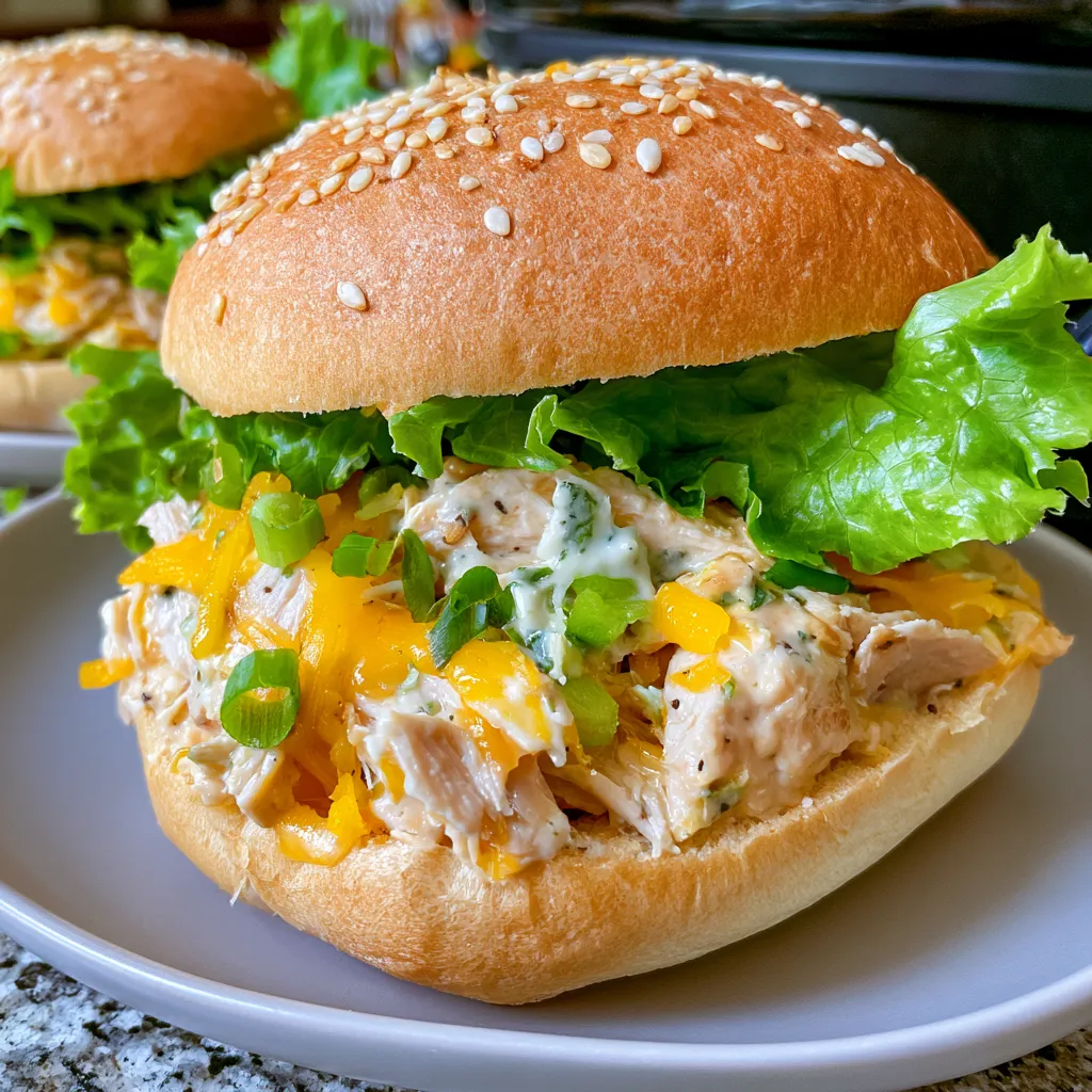 crockpot crack chicken sandwiches