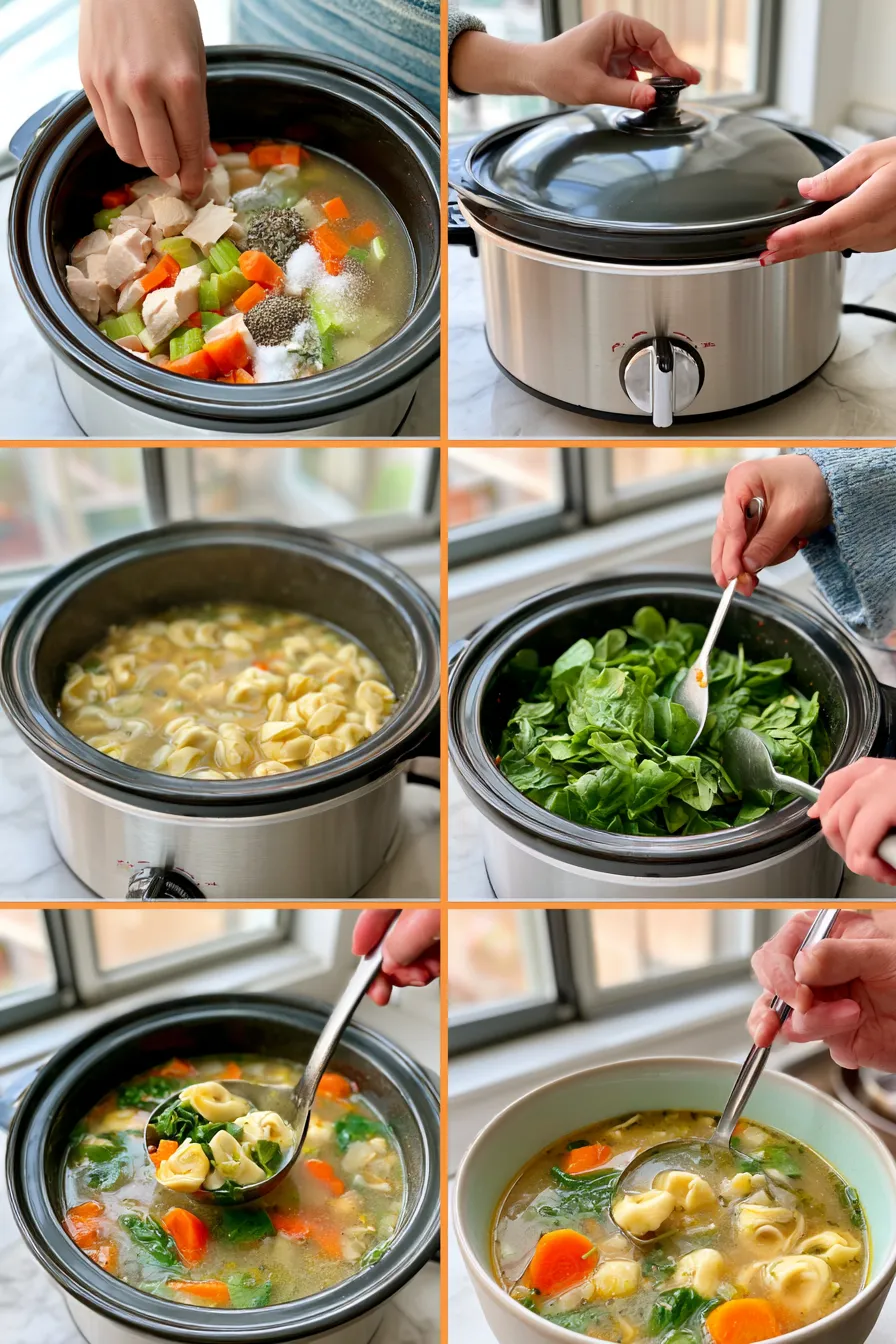 crockpot tortellini chicken soup