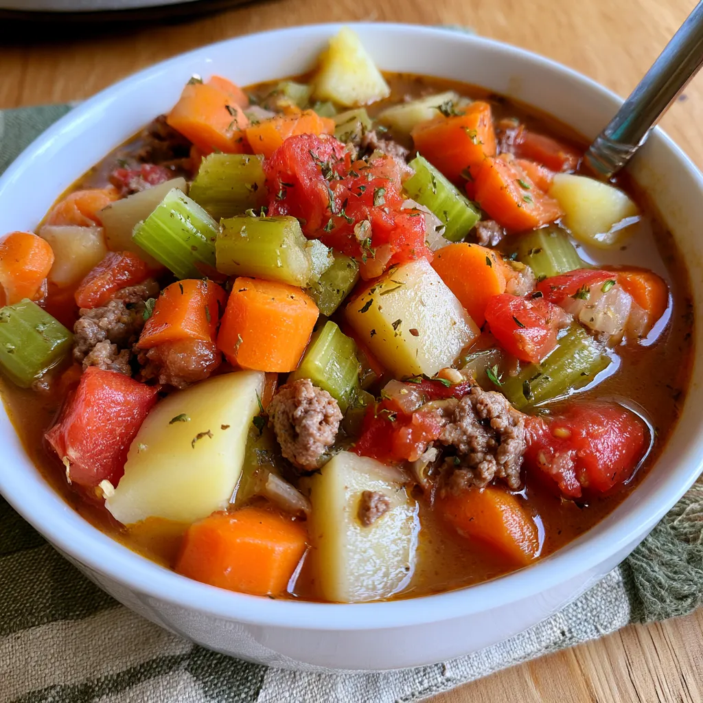 crockpot vegetable beef soup