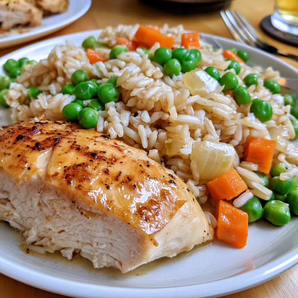 easy crockpot chicken and rice